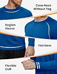 CE' CERDR Men's Long Sleeve Tee Shirt Quick Dry Tshirt - Moisture Wicking Shirt Sun Protection T-Shirt for Fishing Hiking