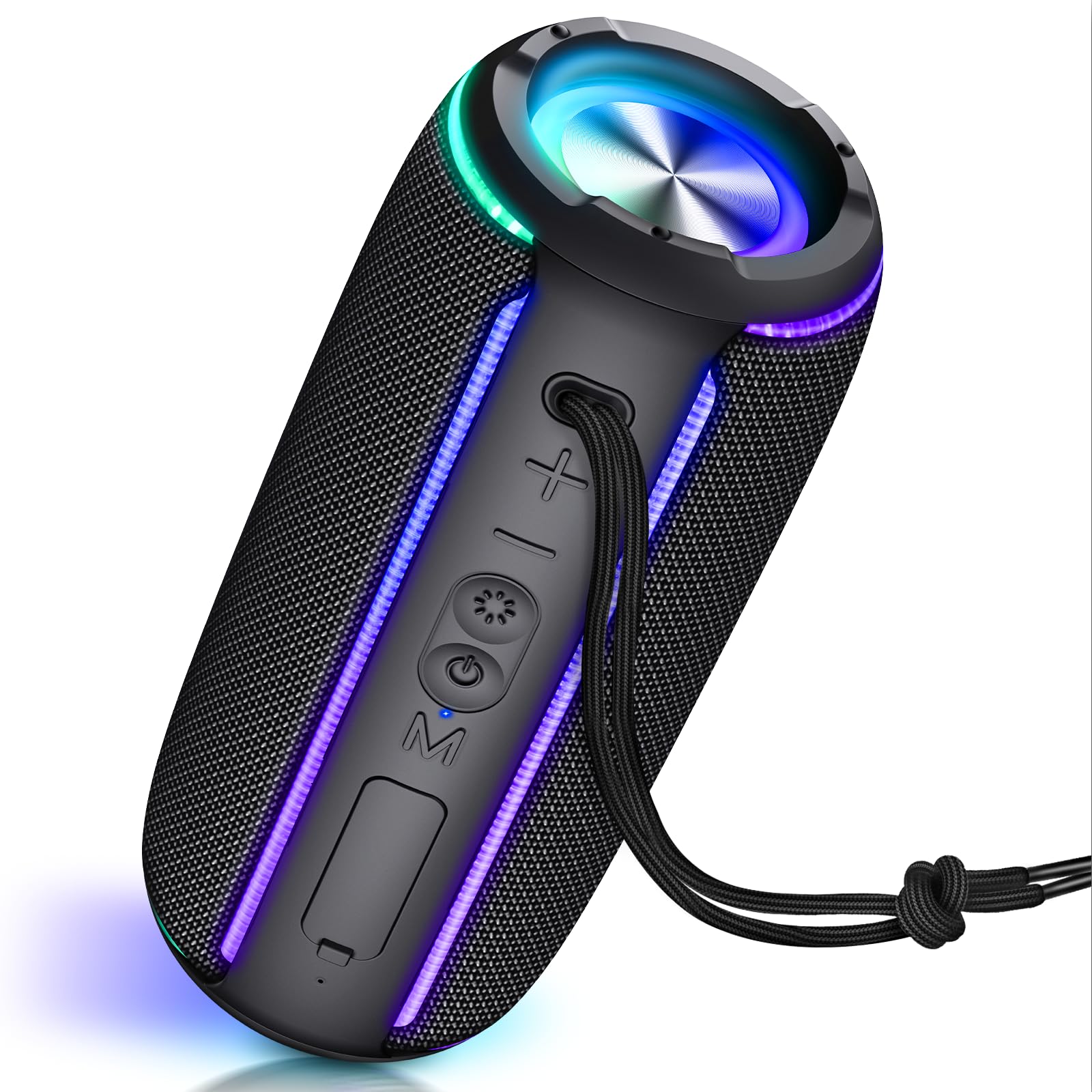 INFURTURE Portable Bluetooth Speaker with 40W Powerful Sound RGB Lights Speakers Bluetooth Wireless for Home Party Outdoor TWS