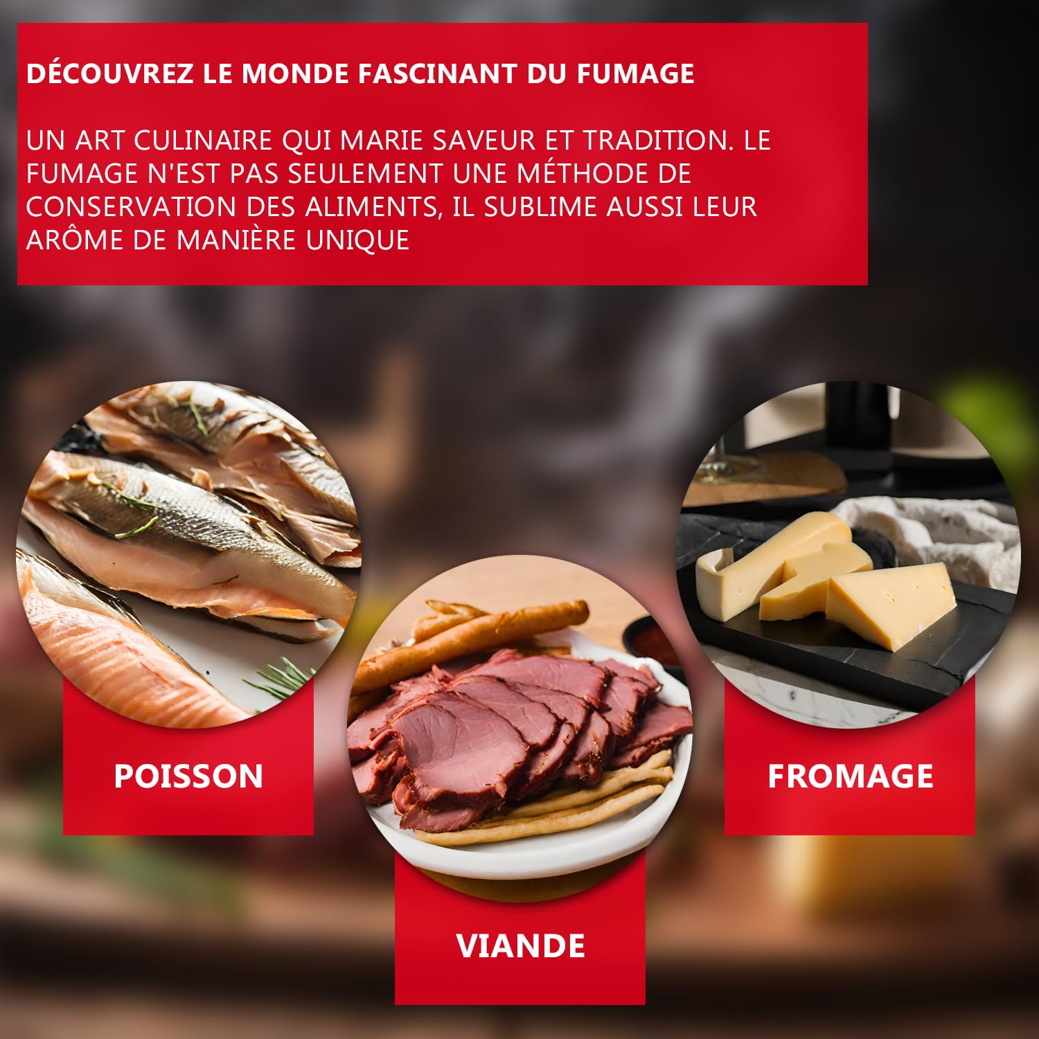 ITA Fumoir 7001 - Smoker Premium - Armoire à fumage avec thermomètre - Acier allié - Qualité UE, Direct fabricant - 81 cm avec 3 niveaux