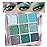 CAKAILA 9Colors Green Avocado Color Colorful Bright Eyeshadow Palette Makeup,Matte Sparkle Eye Shadow Palette Long Lasting Waterproof,Emerald Bright Eyeshadow Palette