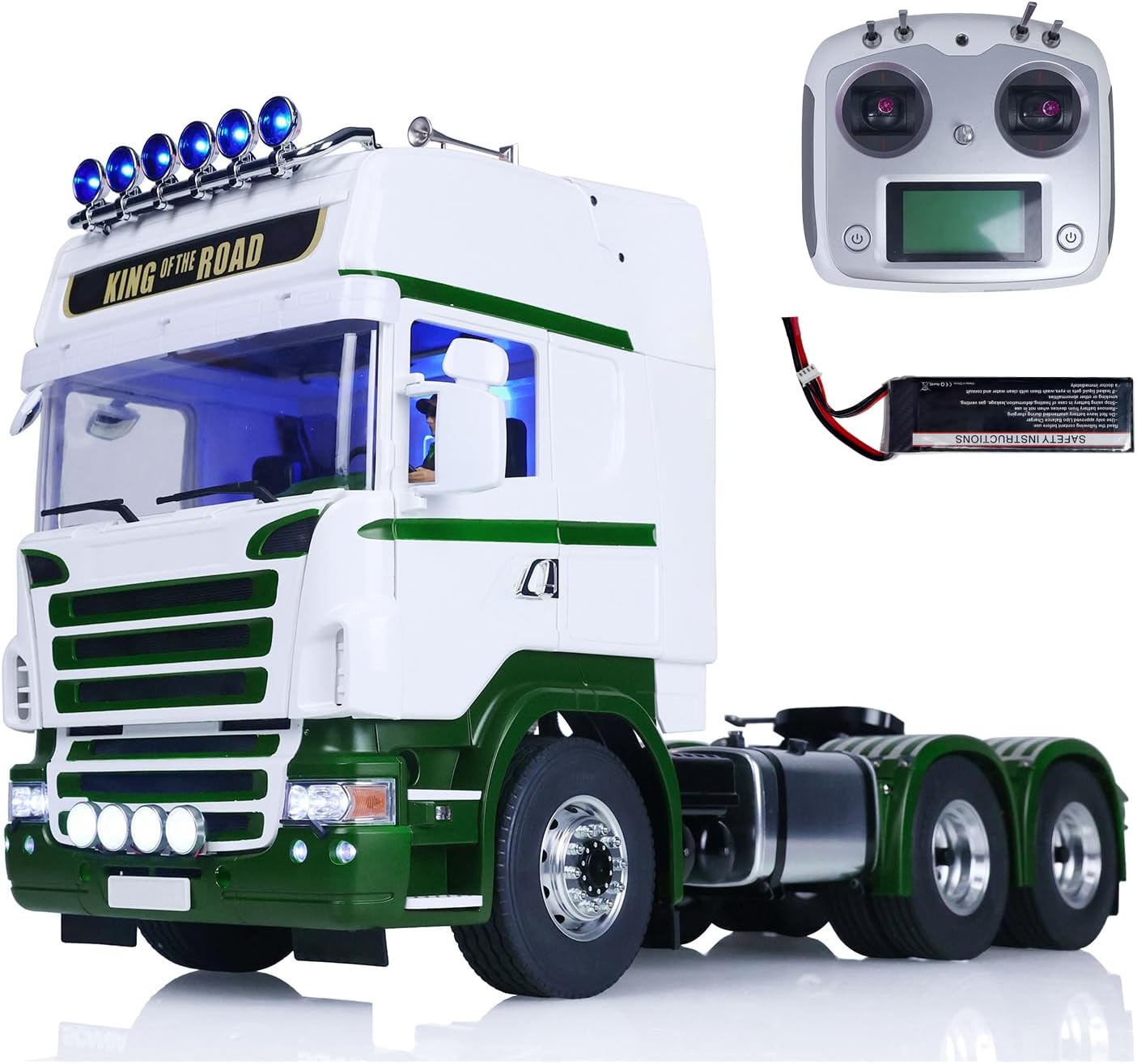 1:14 Lesu 6X6 Rc Tractor Truck for RTR Upgraded Remote Control Car