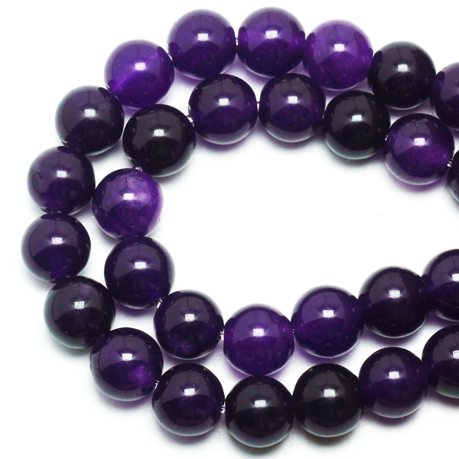 Perles pour bracelets en quartz violet 6 mm et loisirs créatifs