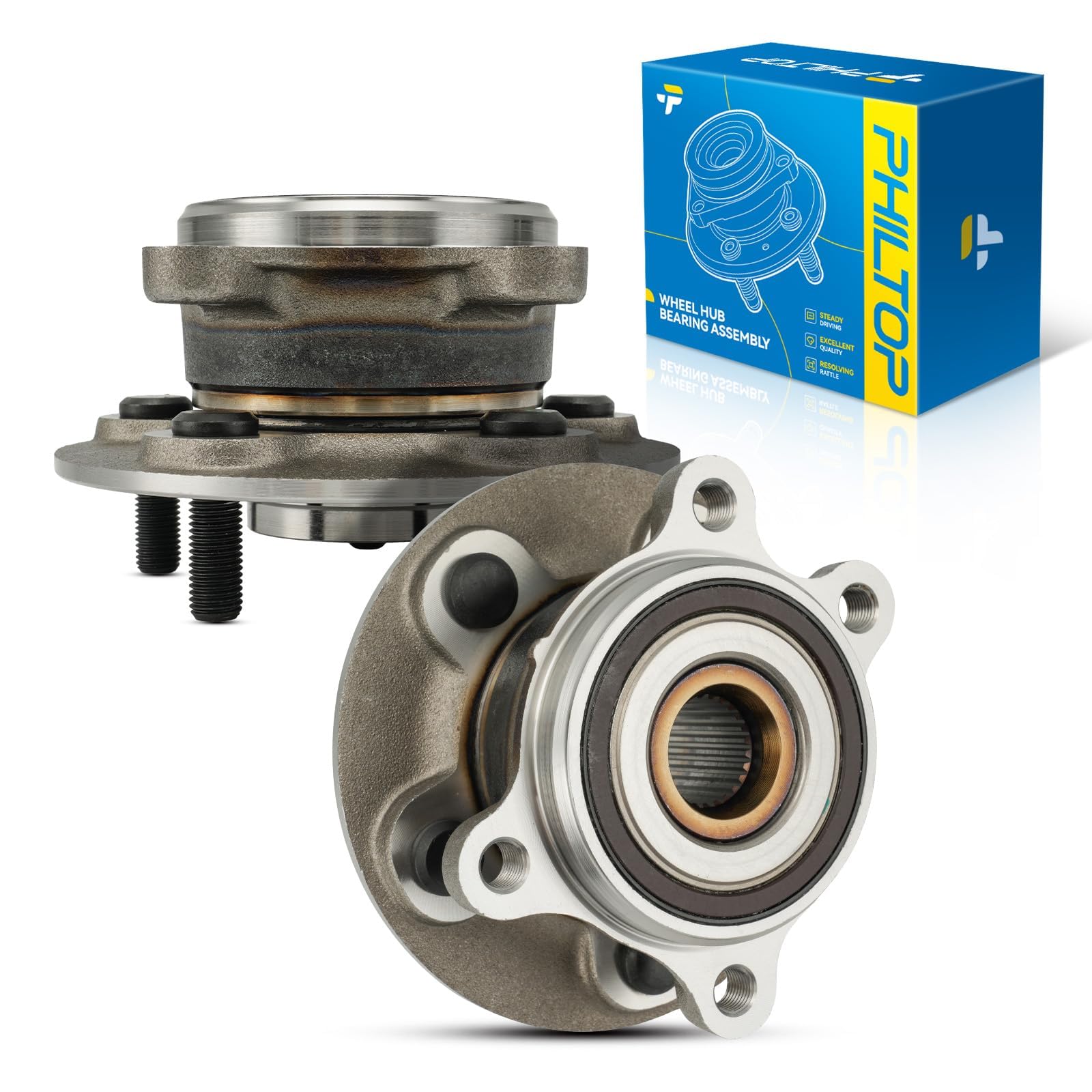 Photo 1 of PHILTOP 513448 Front Wheel Bearing Hub Assembly (2-Pack)
