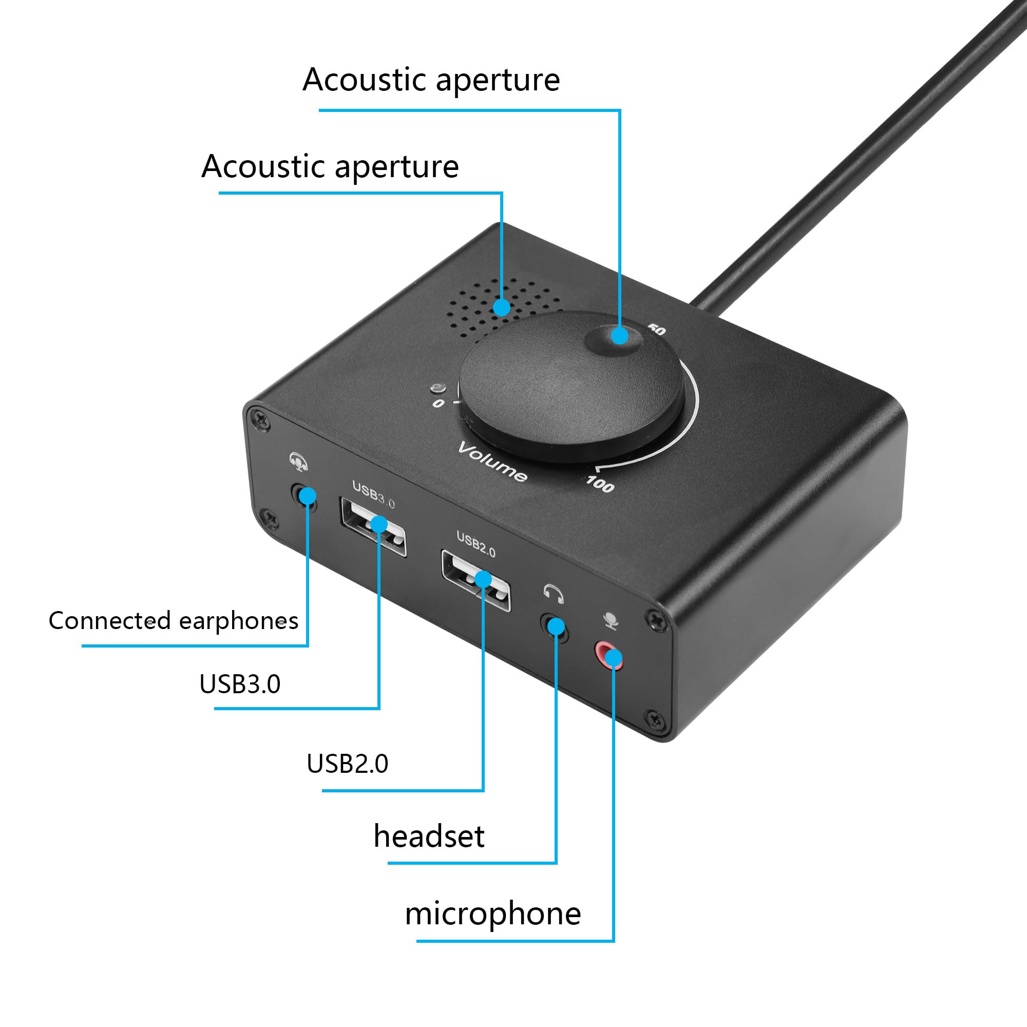 Scheda Audio Adattatore Audio USB Auswaur Virtual 7 Con Esterna, Jack Da 3,5 Mm Per Cuffie E Scheda Audio Usb