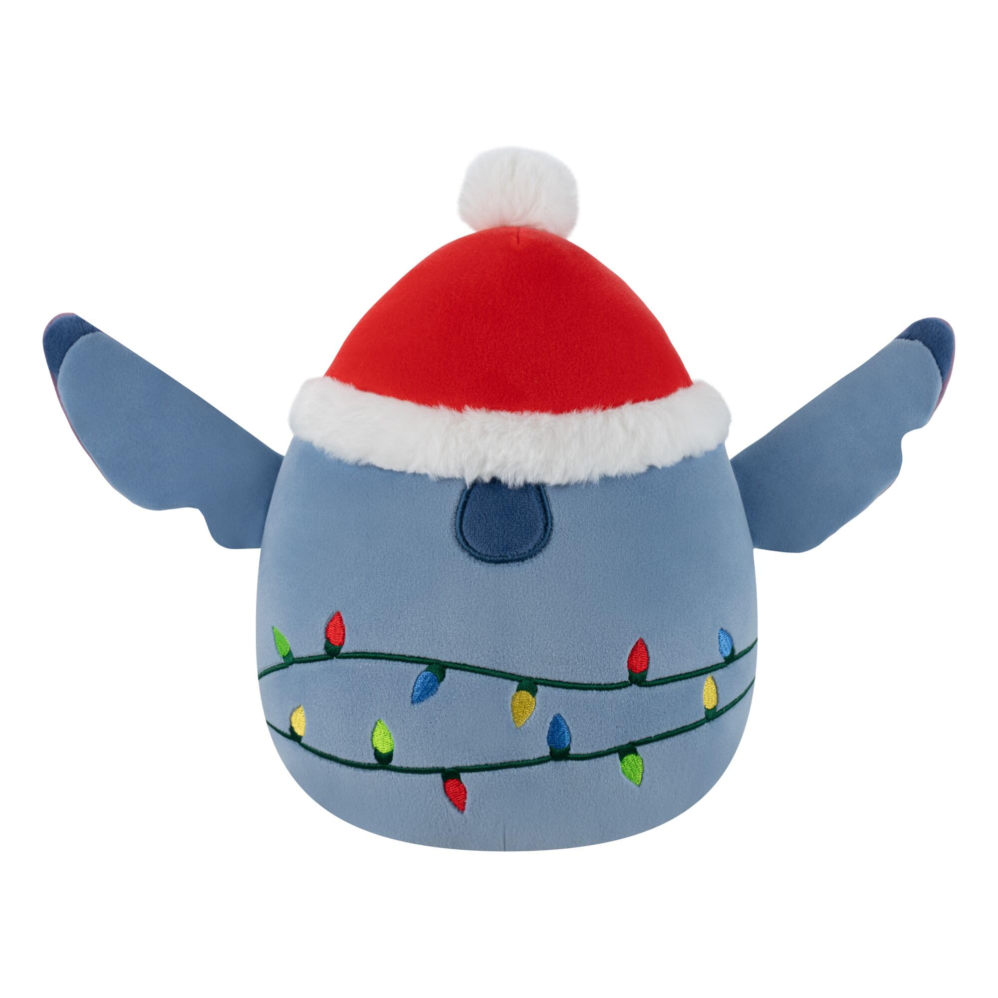 Squishmallows Original 8-Inch Disney Holiday Stitch with Santa Hat and String Lights, Multicolor, 8 Inches - Image 4