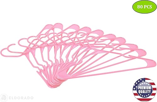 Miniatura 2 de Eldorado Perchas para ropa de tamaño adulto, plástico, ideal para uso diario estándar, camisas, blusas, camisetas, vestidos, chaquetas, trajes.