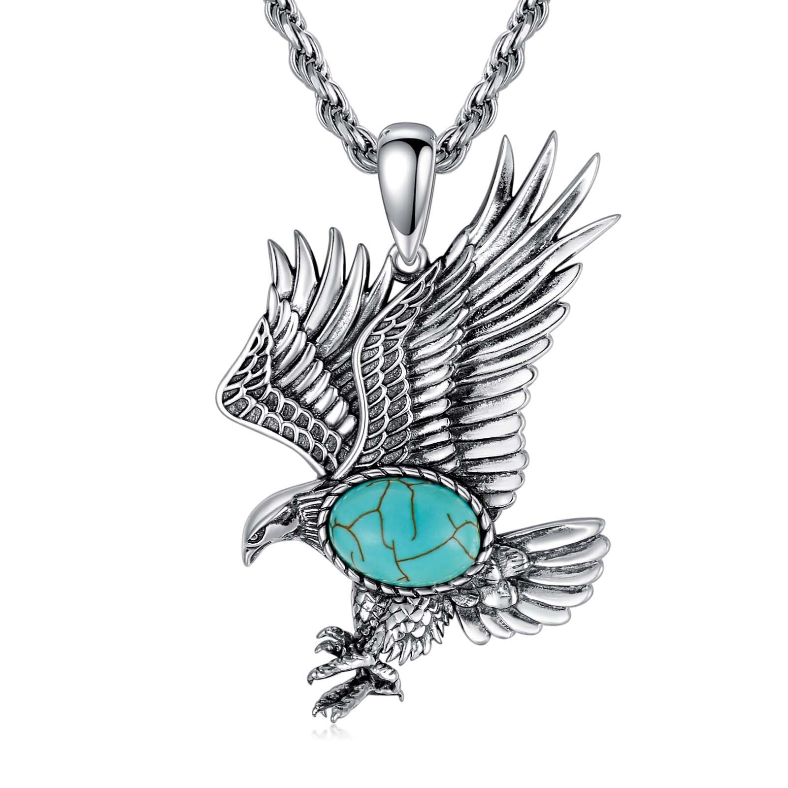 Amazon | BETHZA イーグルネックレス メンズ スターリングシルバー