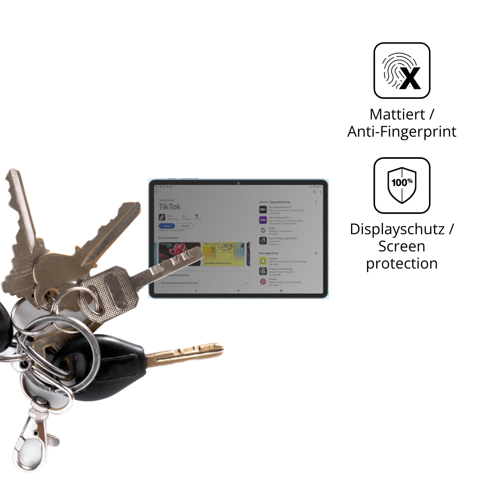 dipos Protector de Pantalla Antiespía para UJJ T606 | Película protectora mate, filtro de privacidad 4 vías, ajuste perfecto, antiarañazos, sin burbujas, autoadhesivo