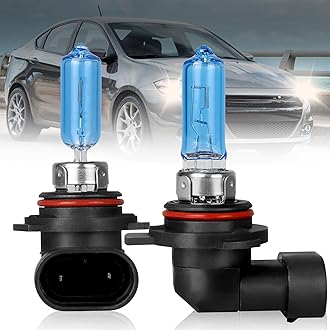 9012 High Performance Headlight Bulbs Fit For Dodge Dart 2013-2015 Halogen Bulbs, 9012 HIR2 High Low Beam Light Bulbs Super Bright 5000K Front Light Car Replacement Bulb, 2PCS