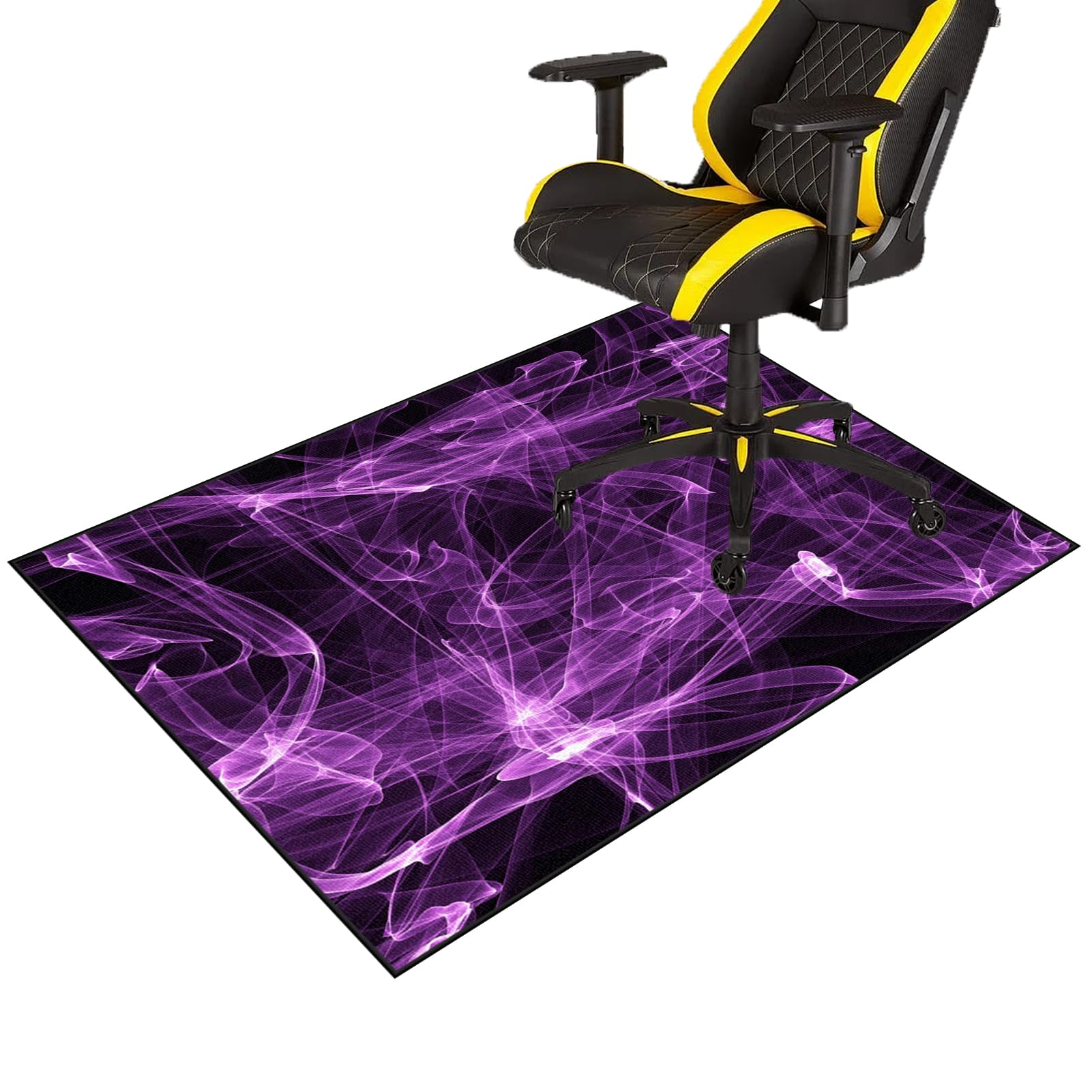 Tappeto per Sedia Ufficio per Pavimenti Duri Tappetino Protettivo per Sedia da Ufficio Gaming Antiscivolo Tappeto Gaming Pavimento Tappetino di Protezione per Pavimento Moquette Multiuso 80 x 120 cm