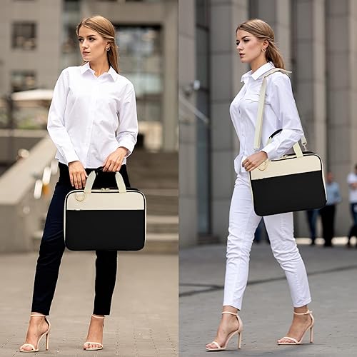 Miniatura 7 de Fundas para la Biblia para mujer, funda de transporte para la Biblia de gran tamaño, bolsa de Biblia de iglesia con asa acolchada, correa de hombro