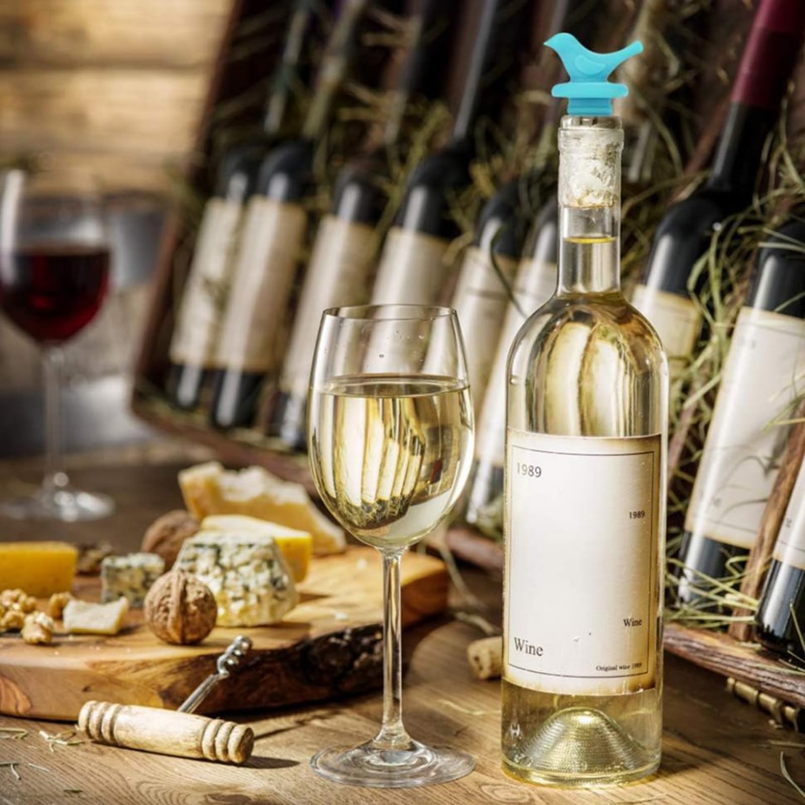 Tappi Sottovuoto Per Bottiglie Di Vino - Confezione Da 10 Pezzi, Riutilizzabili E A Tenuta Stagna - Foto 2