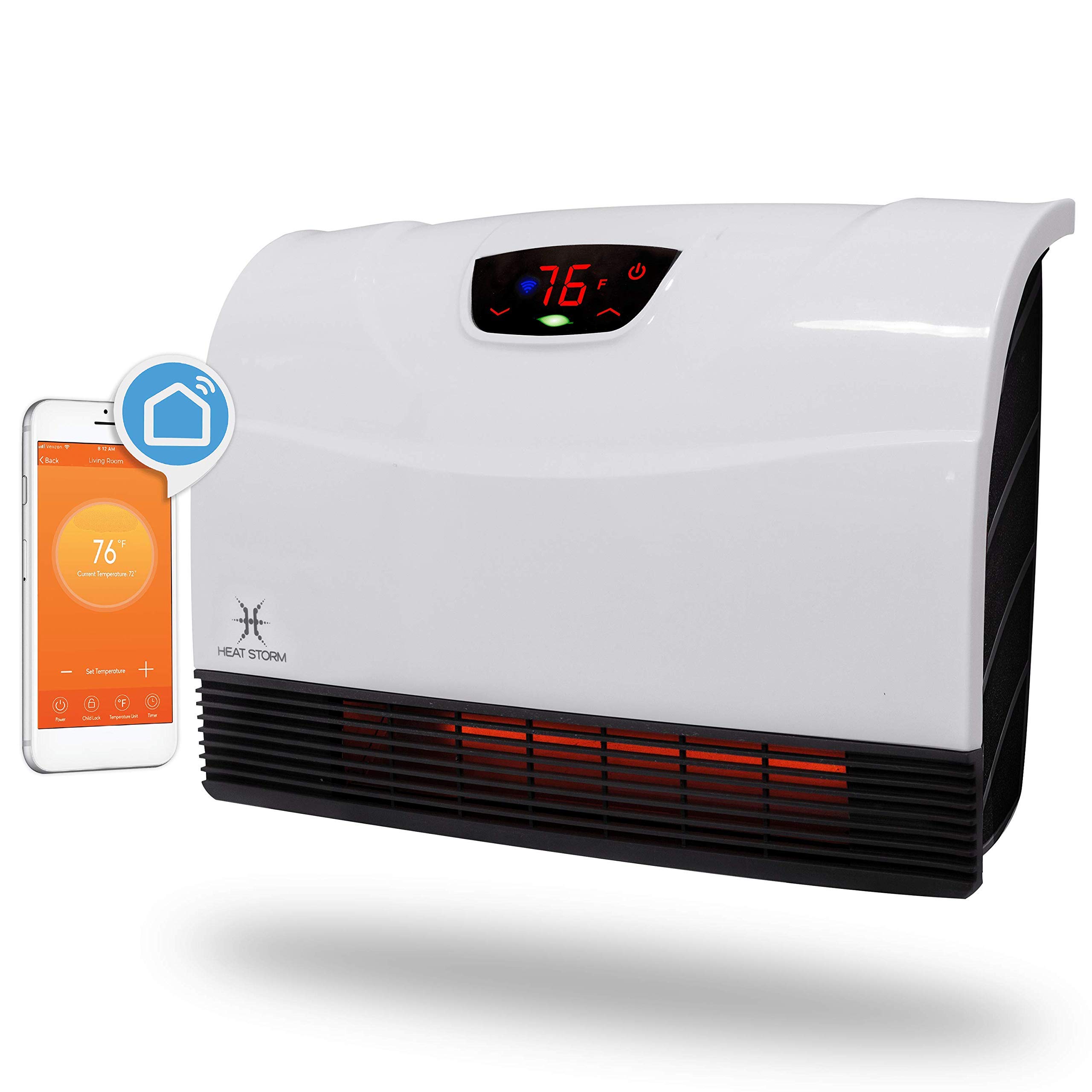 Heat Storm HS-1500-PHX-WIFI Infrared Heater, WiFi Wall Mounted (Renewed) :  Amazon.ca: Electronics