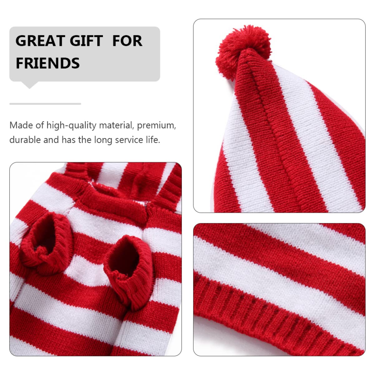 POPETPOP 3pezzi Maglione Natalizio per Cani Maglia Abbigliamento per Animali Domestici Comodo e Leggero per Passeggiate e Foto Taglia