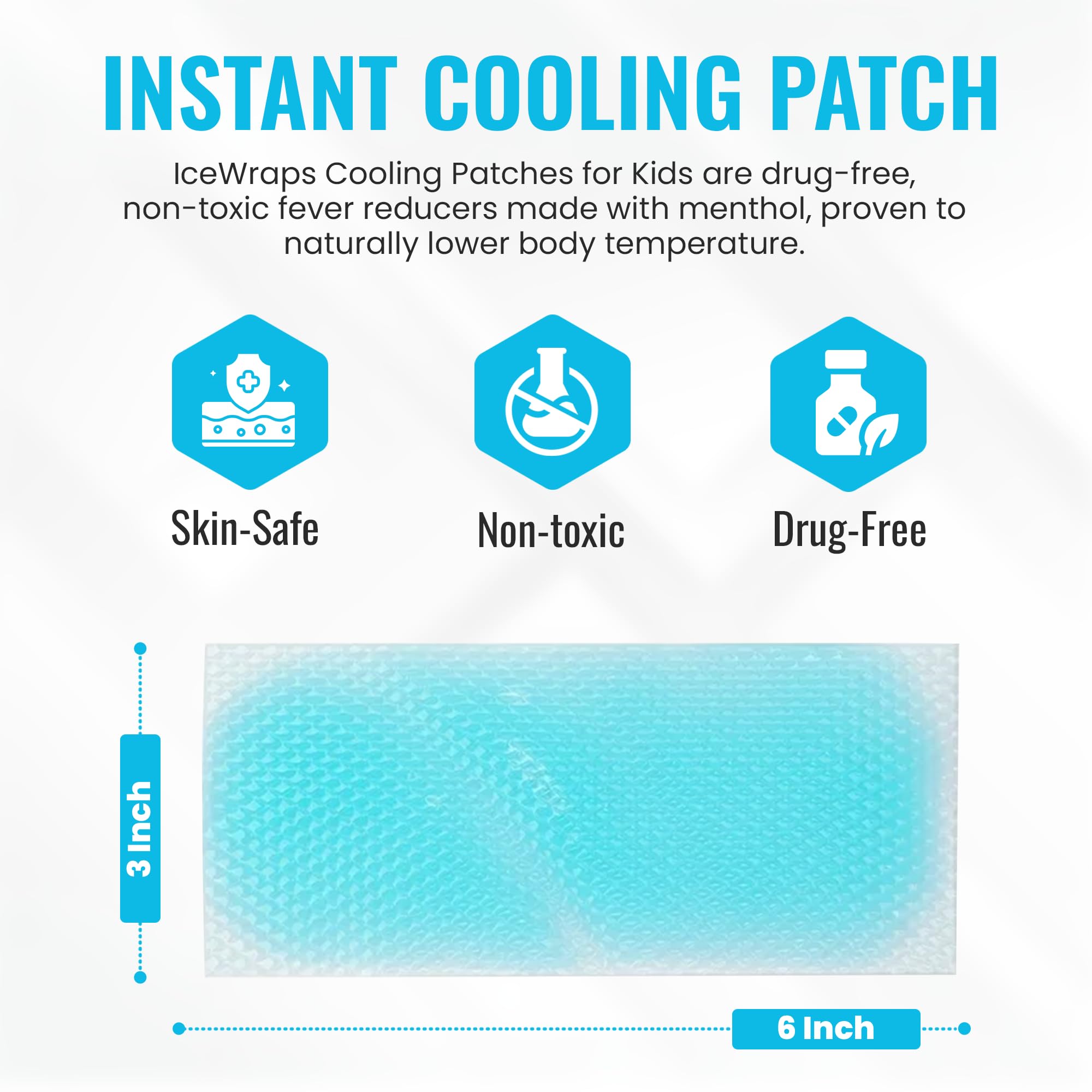 Cooling Patch for Kids & Adult - 8 Hours Cooling Comfort, 15 Pack — Amazon image 2