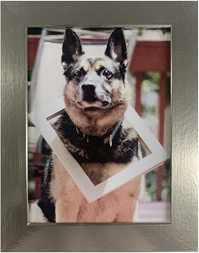 Miniatura 2 de Marcos planos plateados metálicos de 24 x 33 pulgadas, 1.25 pulgadas, acabado liso envuelto de madera, compuesto, decoración de pared, marco de