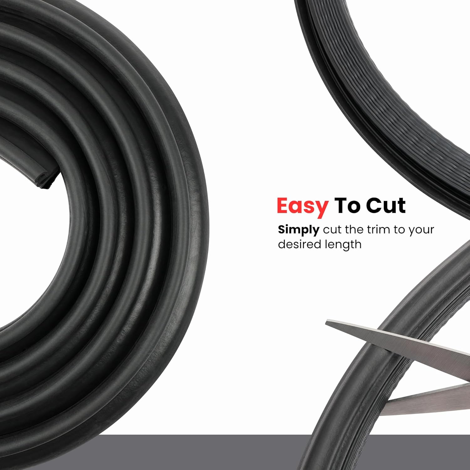 Door Rubber Seal Large Bulb, Large Grip Range | 61/64" Bulb Height x 0.236-0.315 Grip Range x 47/64" U heigh (13 Feet)