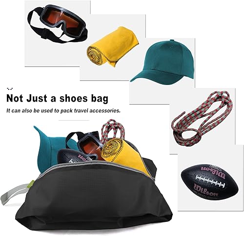 Miniatura 5 de BeeGreen Paquete de 6 bolsas de zapatos organizadoras de zapatos para viajes con cierre de cremallera, organizador de almacenamiento de zapatos con
