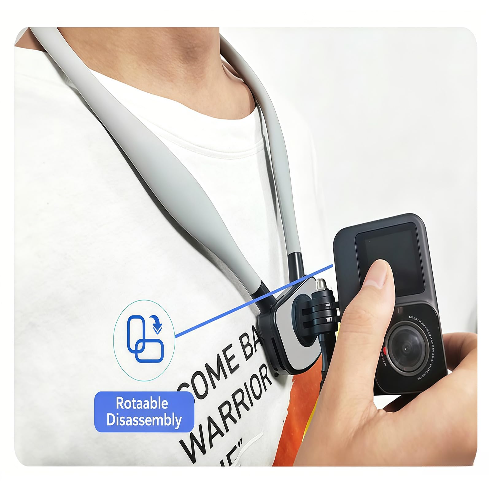 Nacken Telefonhalterung mit stabilem Magnetgriff, ideal für Läufer und Reisende Permanente magnetische Halterung für Outdoor Telefone