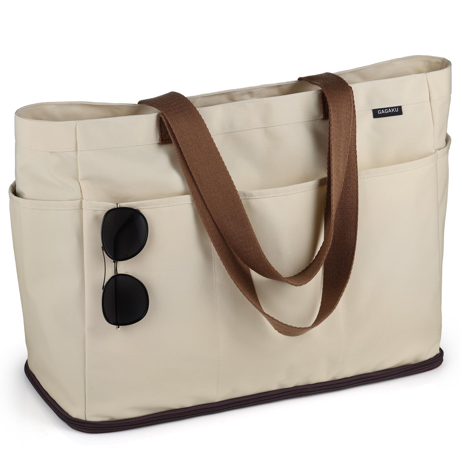 GAGAKU Strandtasche XXL/XL mit Kühlfach, Wasserfest Beach Bag mit Reißverschluss – Faltbar Groß Badetasche für Familie, Damen, Schwimmbad, Reisen – Amazon Angebot