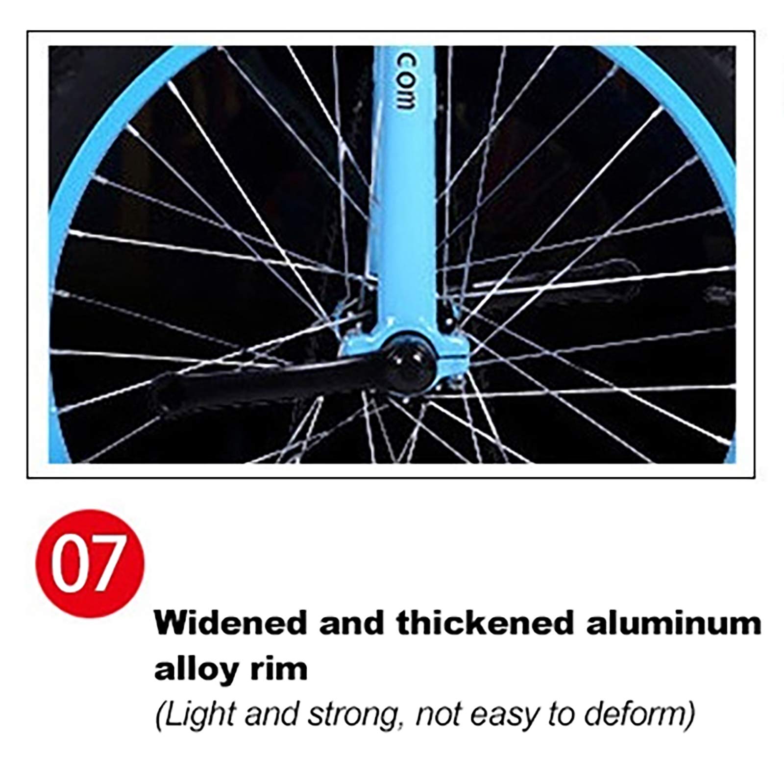 QWEASDF Monociclo, Monocicli, Uniciclo, 20 "Pollici di Pollice Rotella cromata Monociclo a Prova di Telaio Impermeabile Ruota Pneumatico Ciclismo Sport all'aperto Esercizio Fitness,Blu