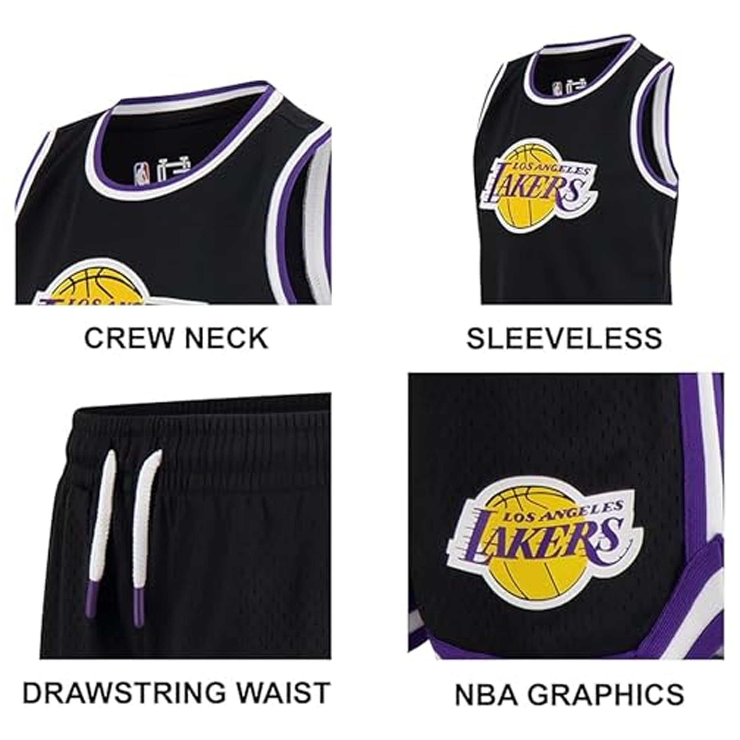 Ultra Game Boys Gqbh521s Active Knit Basketball Training Shorts, Black, 4 US