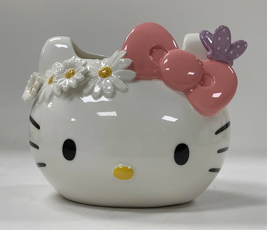Amazon.com : Hello Kitty Butterfly Figural Planter, 5.4