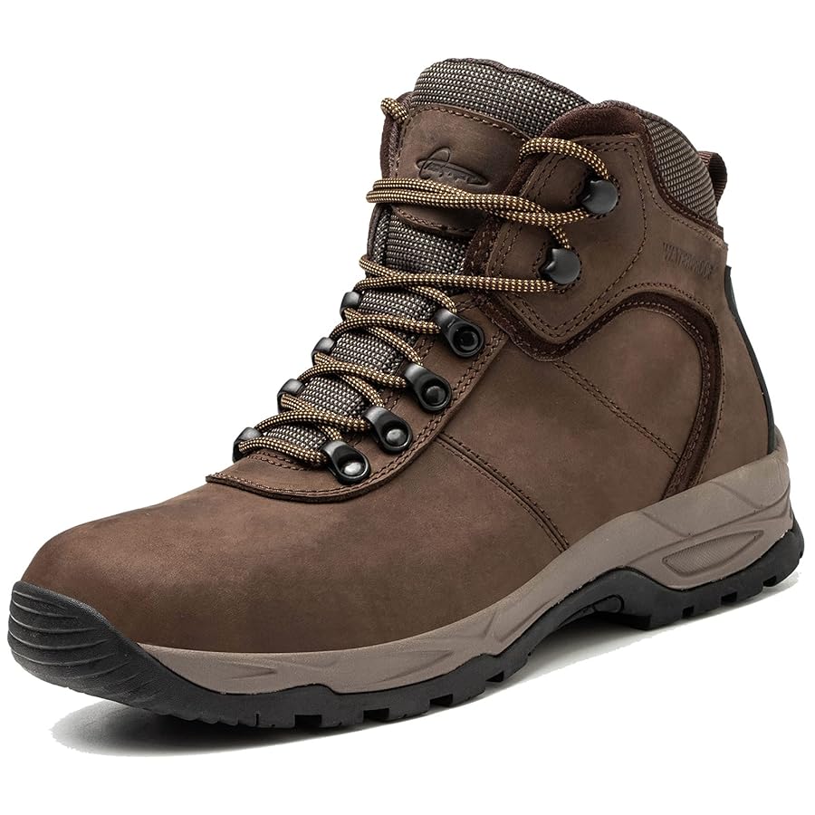 Professional waterproof hiking boots designed for comfortable travel walking across diverse terrains and weather conditions