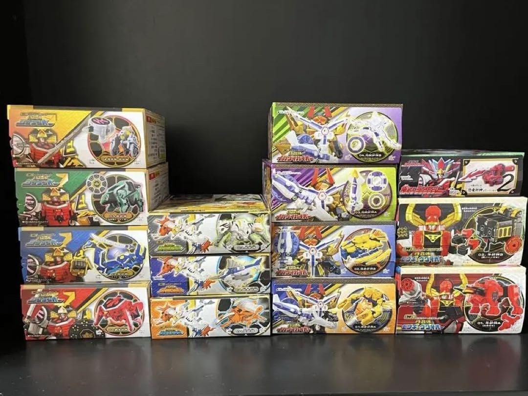 ミニプラシンケンジャー全侍合体セット+恐竜折紙