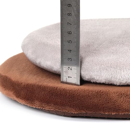 Miniatura 4 de Greenjin Cojín para silla de espuma viscoelástica de 13 pulgadas, almohadilla redonda antideslizante con respaldo de goma para sillas de cocina y