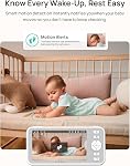 Dr.Care LumiView Intelligent WiFi Baby Monitor avec 2 Caméras - 5" 1080P FHD & 2K Contrôle de l'application de caméra, mode de confidentialité, 5000mAh Batterie amovible, Cry & Alertes de mouvement, HD Vision nocturne, multi-utilisateurs,1279ft Portée