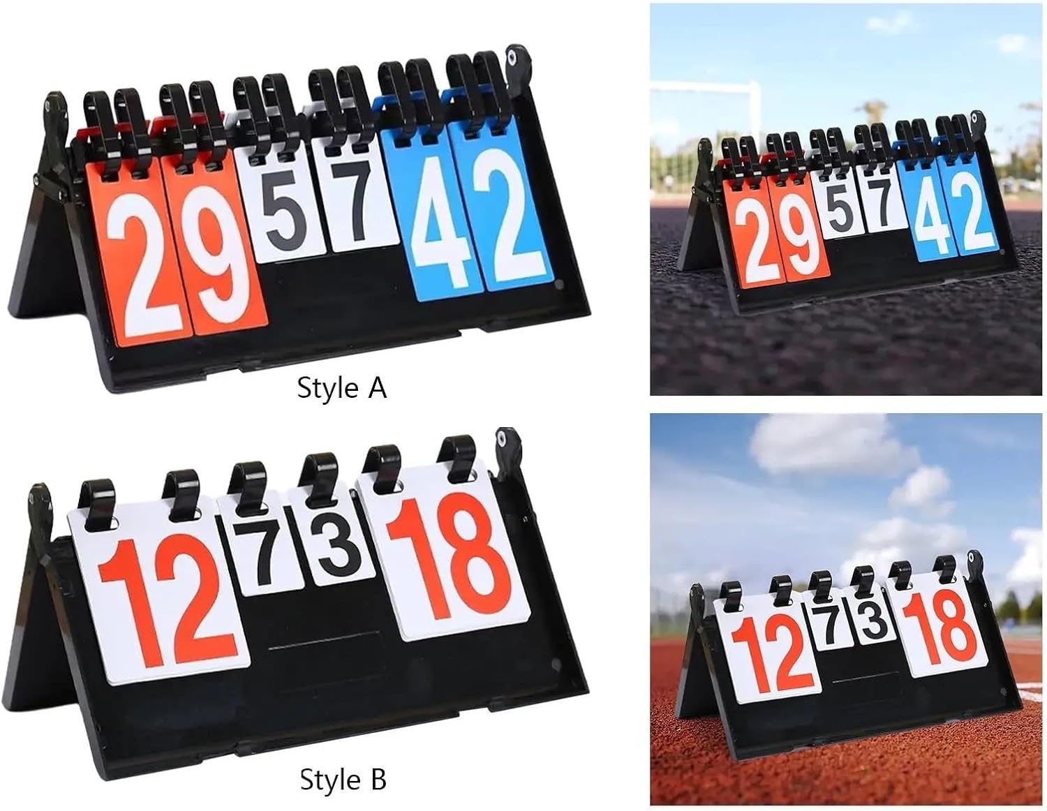 1pcs Foldable Numbers Scoreboard Flip