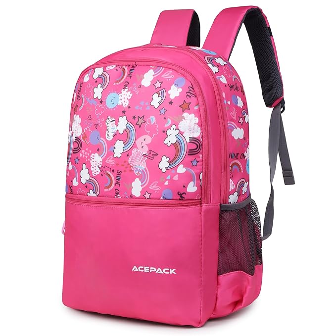 ACEPACK Shine Kids' 20L Backpack – Lightweight & Durable School Bag with Breathable Mesh Padding, Adjustable Straps & Fun Design