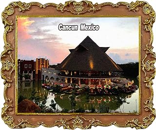 Xoximilco Cancun by Xcaret Mexico Travel Souvenir Fridge Magnet City Attractions Refrigerator Magnets