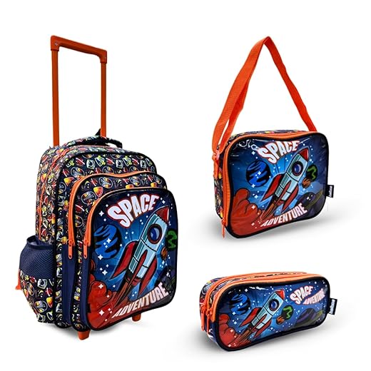 Kit Escolar com Rodinhas Kit Escolar Rodinhas Infantil Space Adventure, BALBOA, meninos