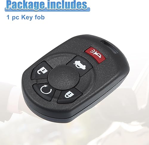 Miniatura 7 de ACROPIX Llavero remoto de entrada sin llave de 315 MHz, 5 botones, apto para Cadillac STS 2005 2006 2007 M3N65981403 - Paquete de 1 negro