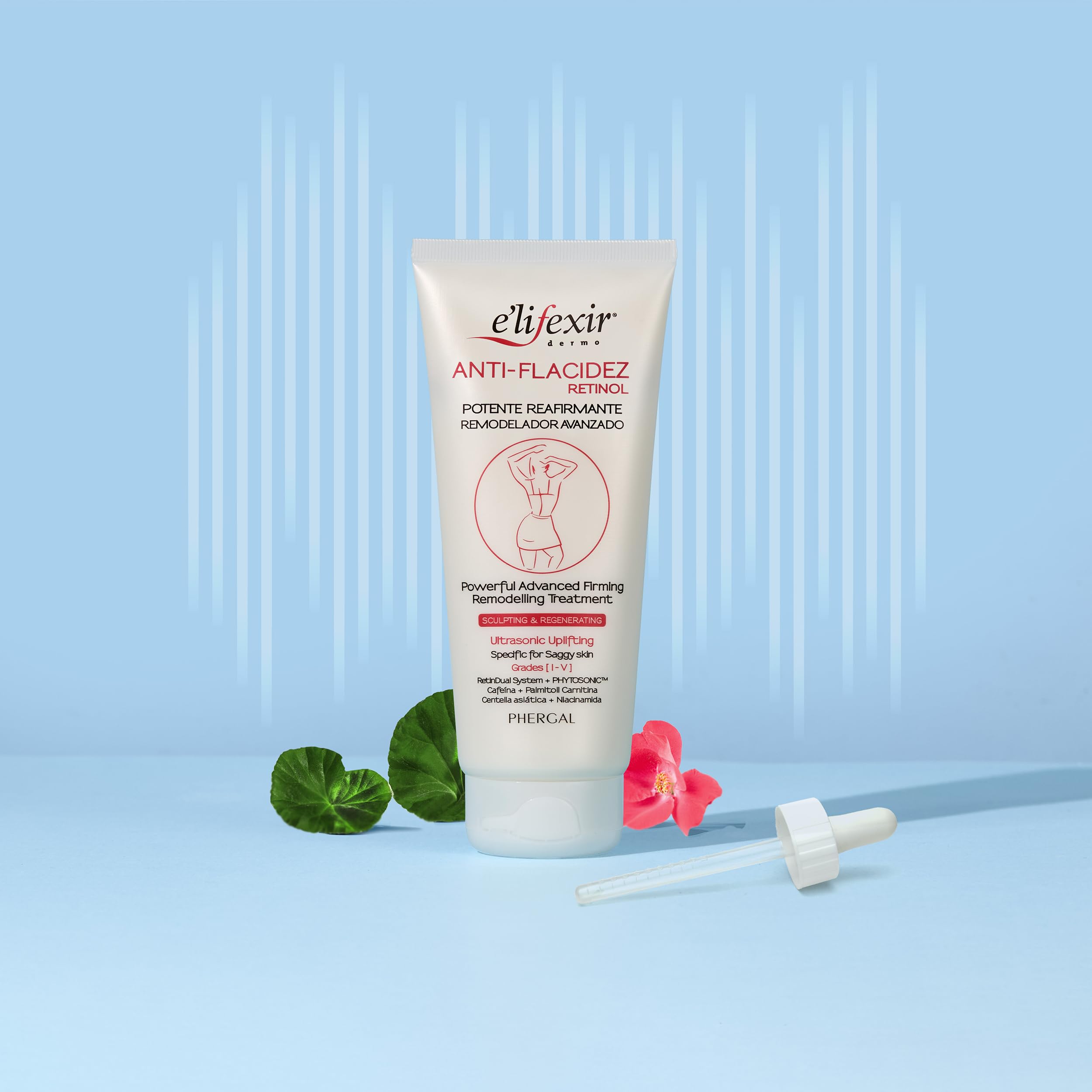 Elifexir | Anti-flaccidità Retinolo | Scolpisce, Rassoda e Rinnova | Pelle più Elastica, Firme e Luminosa | Con Retinolo CB 50 + Palmitato di Retinile e Tecnologia a Ultrasuoni | 200 ml