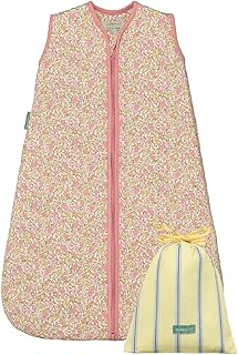 molis&co - Baby Schlafsack ärmellos - Ideal für Frühling und Herbst - Babyschlafsack 1 tog ohne Ärmel - Leicht gepolstert - 100% Baumwolle (Oeko-TEX 100) (Spring Garden, 85 cm (6-18 Monate))