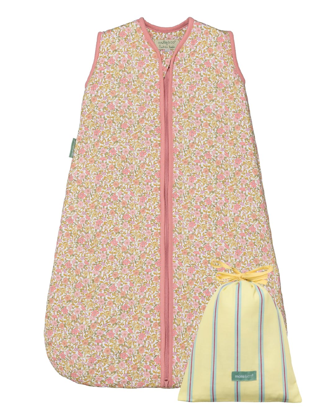 molis&co - Saco Dormir Bebé TOG 1-85 cm (6-18 Meses) - Saco Dormir Bebe Primavera y Otoño sin Mangas - Saco de Dormir Bebe para Niños Niñas (Unisex) - 100% Algodón (Oeko-Tex) - Ines II — view 13
