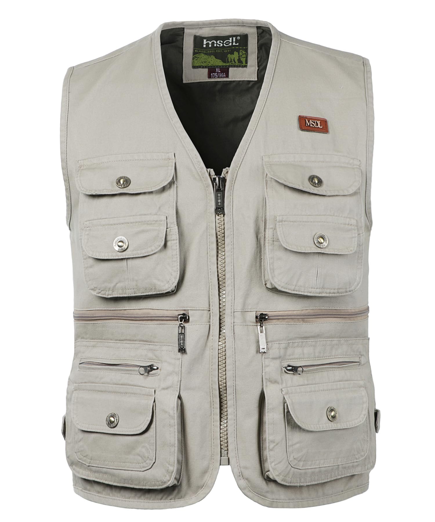 Oralidera Herren Outdoor Jagdweste Reporterwesten Ärmellos Jacke Anglerweste Fotografie Freizeitweste Safari Weste mit Vielen Taschen für Jagd Angeln Camping