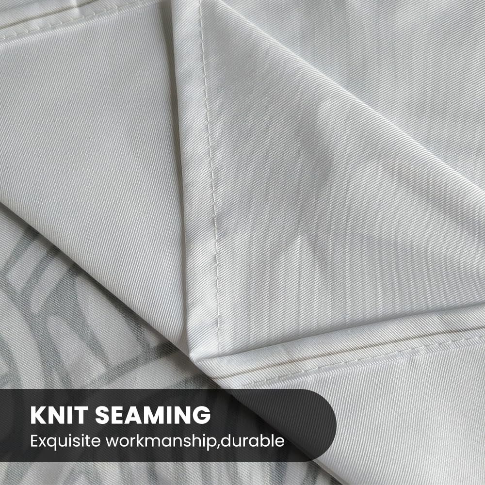 Chickwin Nappe Carrée Imperméable Motif Mandala Magnifique 3D Nappe En