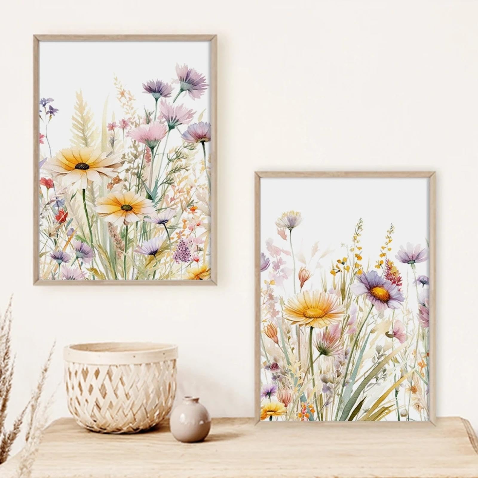 3PCS Wilde Bloem Planten Botanische Natuur Poster