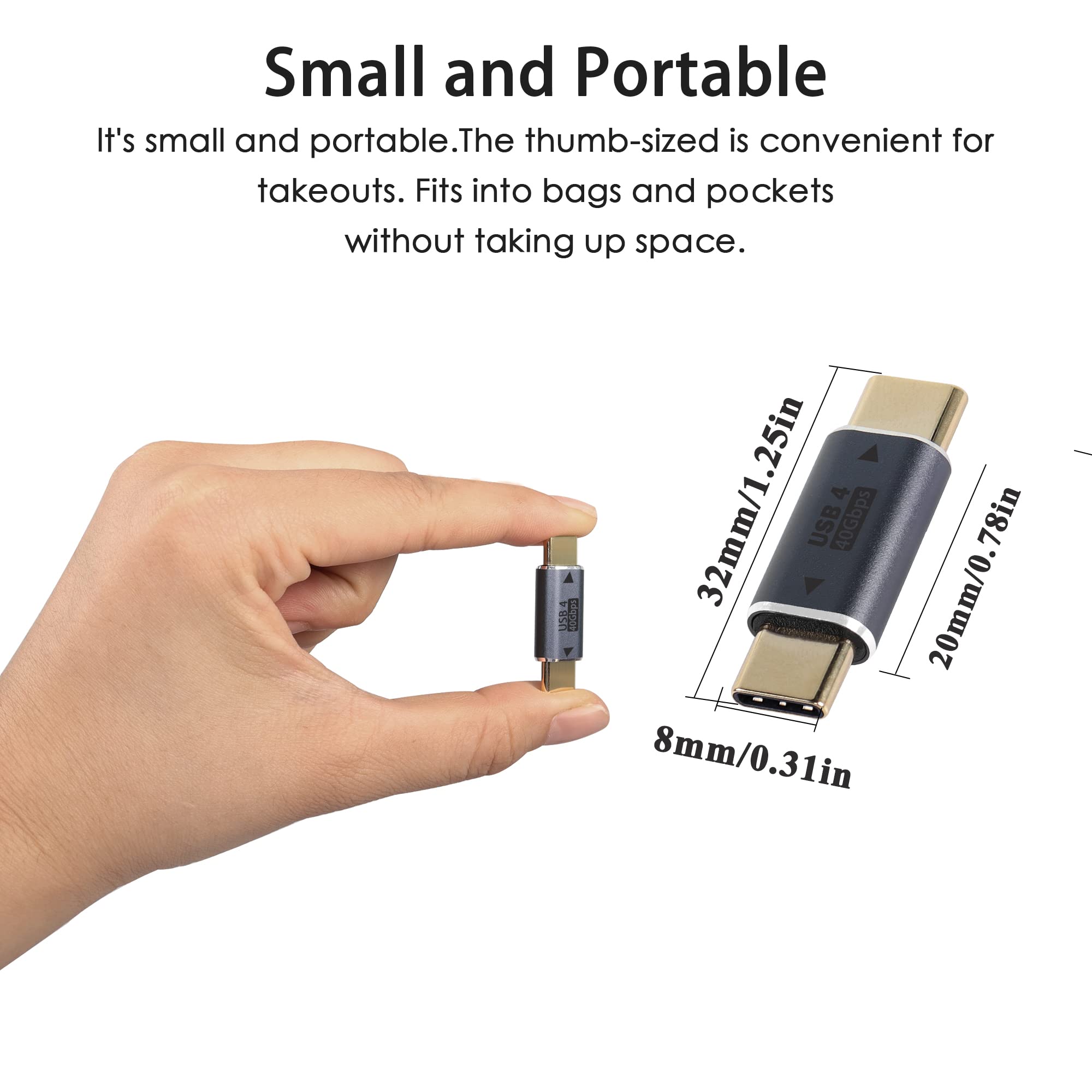 QIANRENON 240 W - Fiche USB 4.0 C Vers Fiche C Coudée à 90° - PD - Charge Rapide - 40 Gbps - Type C - Câble De Données Plat Et Flexible