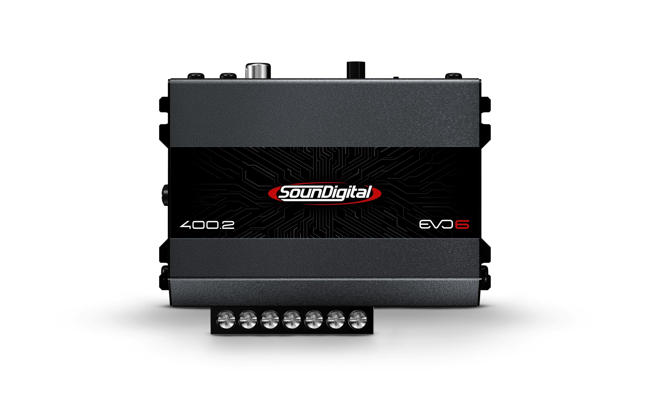 SounDigital 400.2 EVO 6.0 amplificador de 2 canales para coche | amplificador de 400W RMS | 4 Ohm | filtro de paso alto/bajo | entrada de nivel alto + cinch | amplificador de alta fidelidad para coche