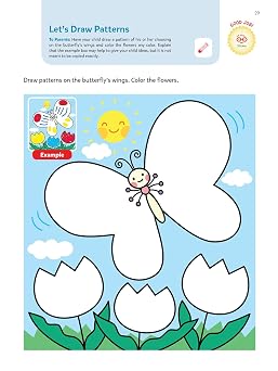Play Smart Brain Boosters Age 3+: Preschool Activity Workbook with Stickers for Toddlers Ages 3, 4, 5: Boost Independent Thinking Skills: Tracing, Coloring, Matching Games(Full Color Pages)