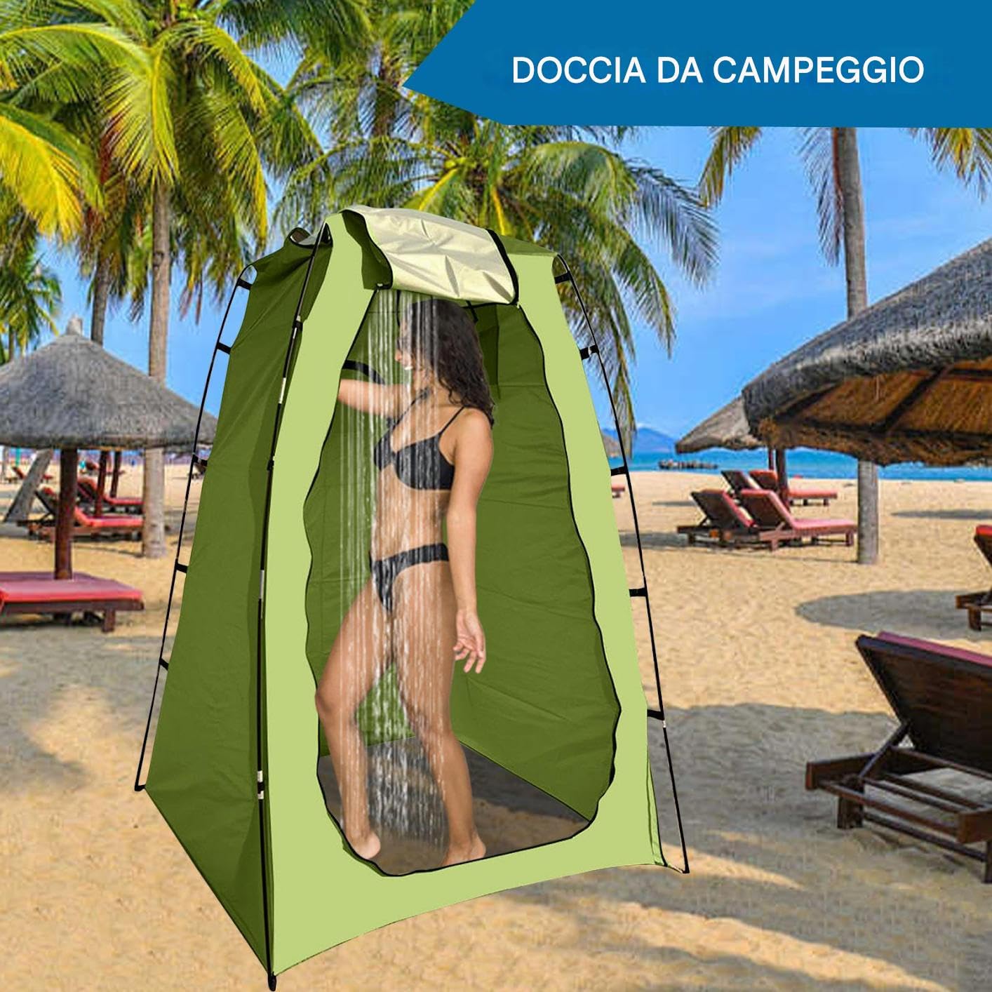 Per Doccia All'aperto - Per Doccia Intimità, Rifugi Per Servizi Igienici Da Spiaggia | Della Doccia Stretta Intimità Per Il Campeggio Per Escursioni Nel Cortile Spiaggia Compatta Uso
