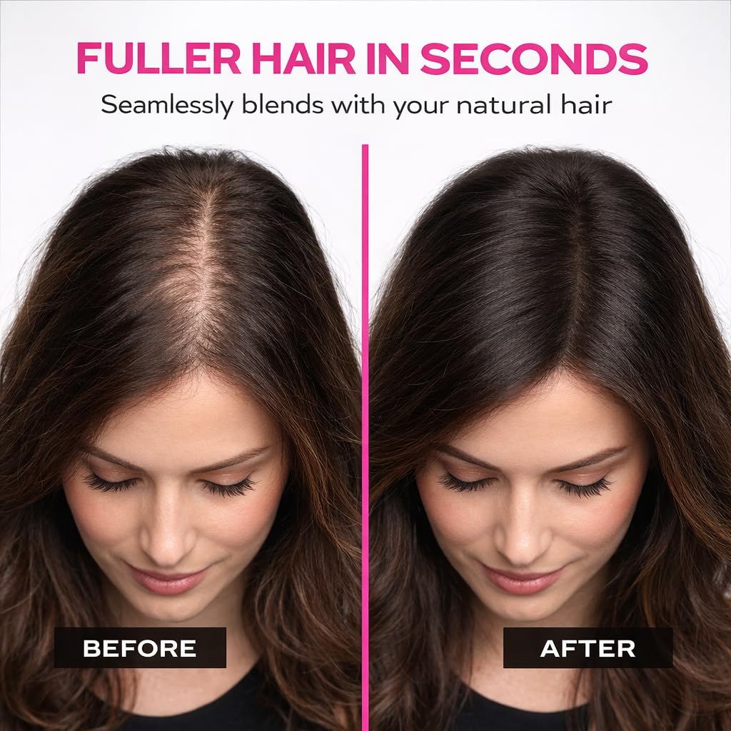 VELO Hair Building Fibers for Thinning Hair – Hair Fiber Powder for Men & Women – Root Cover Up, Hairline Filler & Bald Spot Concealer – Natural Look, Fuller Hair in Seconds – 30g