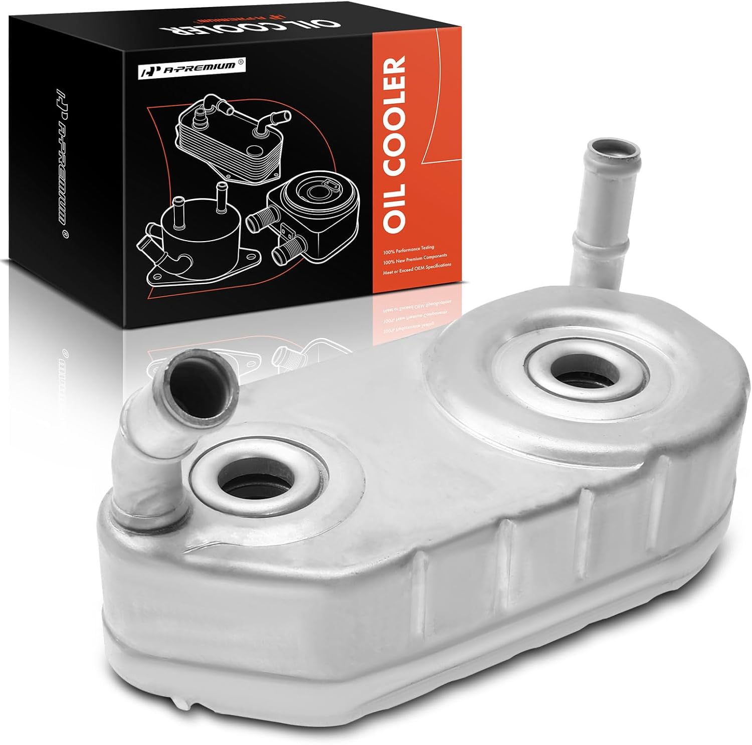 A-Premium Transmission Oil Cooler Compatible with Volkswagen Cabrio EuroVan 1992-2003 Golf 1993-1998 Jetta 1993-1999 Passat 1990-1997