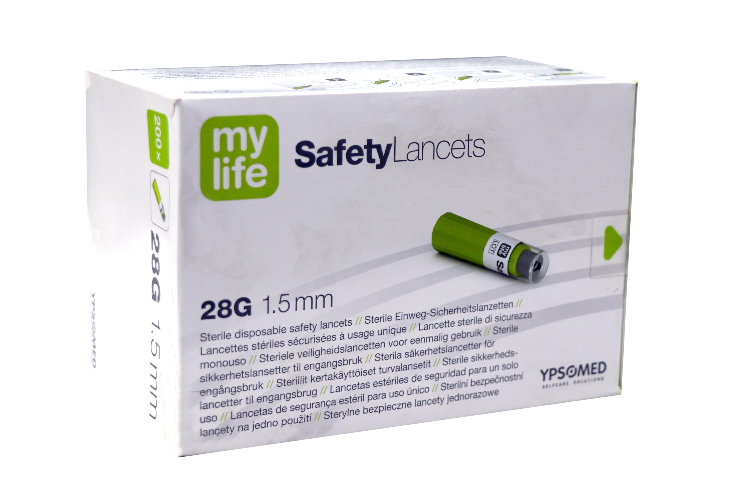 Ypsomed My Life Safety Lancets 1.5mm Green 28G Glucometer Lancets (Pack Of 200) (B0CQG2Y27L) Amazon Price History, Amazon Price Tracker