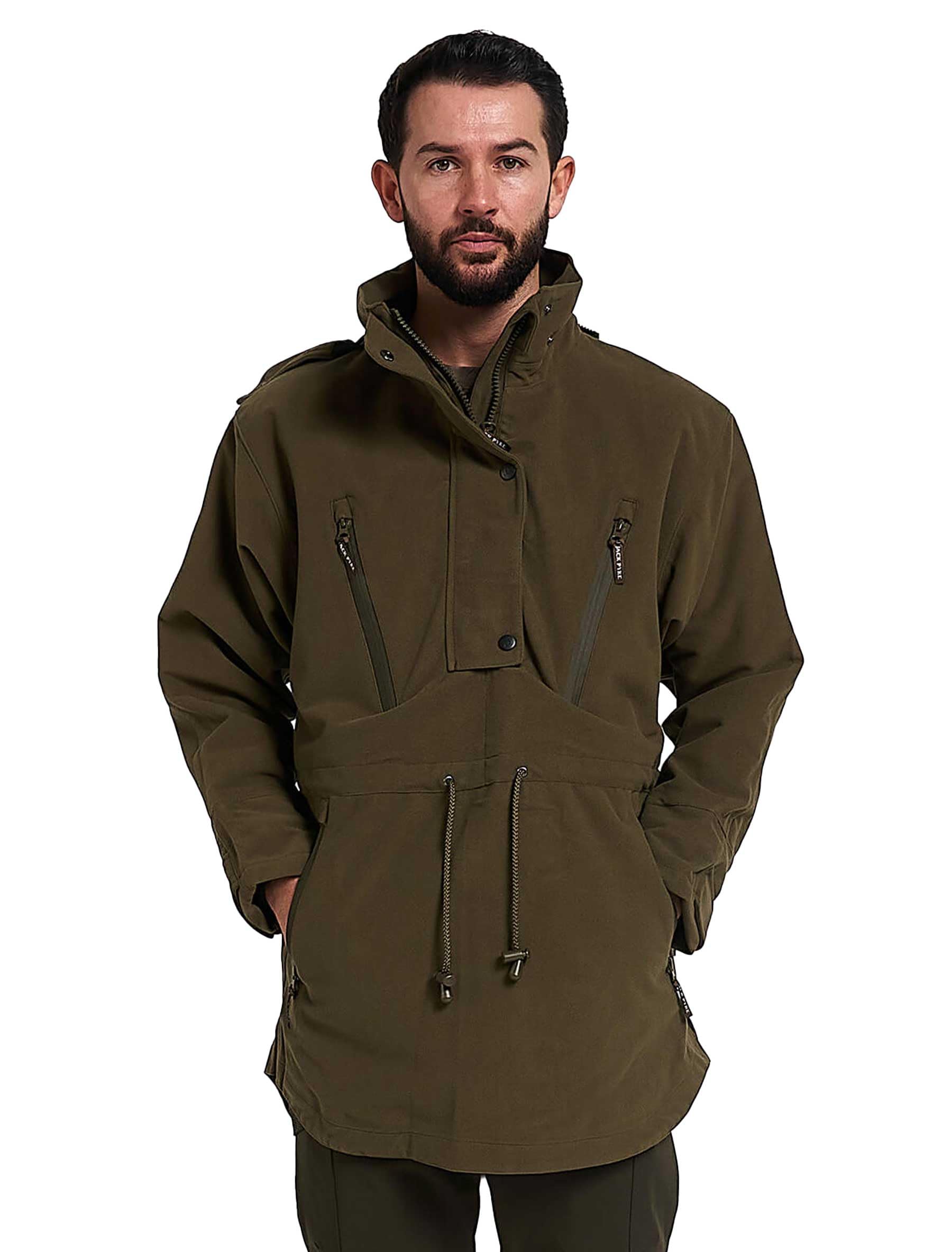 Sponsored Ad – Mens Windbreaker Jacket - Lightweight Waterproof Smock - Breathable Overhead Anorak for Hunting, Camping, Hiking & Tactical Use, Size S-3XL